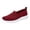 Red_024, variant on Womens Orthopedic Shoes Arch Support Slip on Non Slip Golf Shoes Wide Knitted Mesh Stretch Walking Shoes Comfortable 2026 Orthopedic Shoes Black 6.5（EU-37）