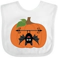 thumbnail image 3 of Inktastic Halloween Pumpkin Funny Bat Boys or Girls Baby Bib, 3 of 4