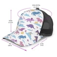 thumbnail image 2 of Lsque Dinosaur Printed Trucker Hat - Baseball Cap for Men Women - Breathable Mesh Side, Adjustable Fit - for Casual Wear, 2 of 7