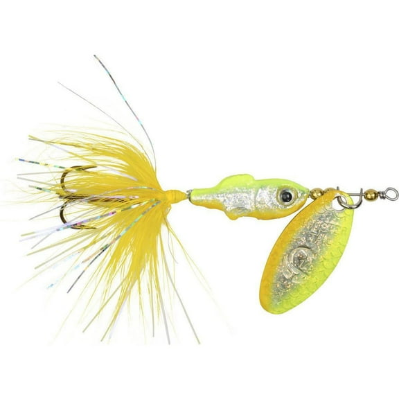 Yakima Bait Worden's Rooster Tail Minnow Fishing Lure, Chartreuse Shiner, 1/16 oz., 2206 CHRSHIN