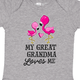 thumbnail image 4 of Inktastic My Great Grandma Loves Me with Two Flamingos Boys or Girls Baby Bodysuit, 4 of 5