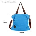 thumbnail image 2 of Bolso de hombro de lona MACHAO bolso artístico de moda ocio azul, 2 of 5