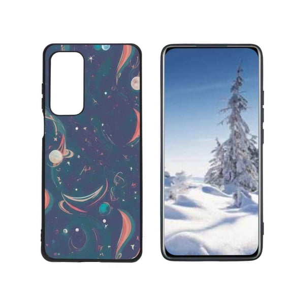 Compatible with Motorola MOTO Edge 2021 Phone Case, Celestial-Space-Case-Abstract-Cover8 Case Silicone Protective for Teen Girl Boy Case for Motorola MOTO Edge 2021