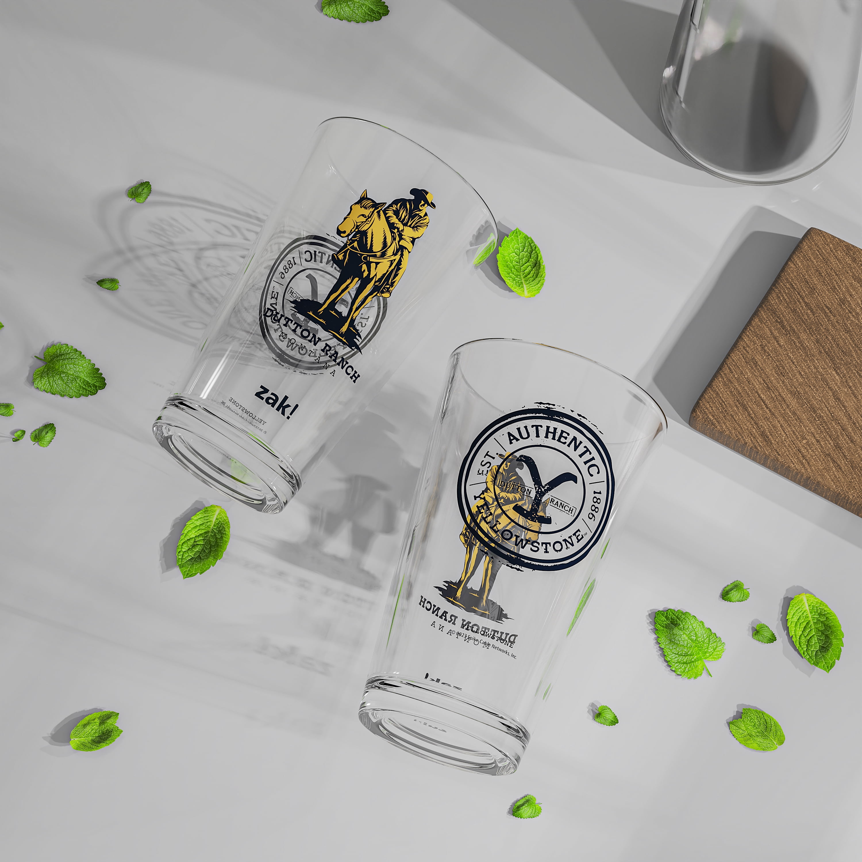 Zak Designs Yellowstone 16oz Pint Glass