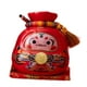 thumbnail image 2 of Alcancía de cerámica con forma de bolsa de la suerte, decoración del hogar, organizador Fengshui Rojo, 2 of 9
