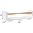 thumbnail image 6 of Esonal White Nursery Floating Wall Shelf Nursery Décor 16" Wall Book Shelves for Bedroom Organizer 3 Pcs 3.4lb, 6 of 7