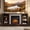 Cherry & 58" Fireplace TV Stand, variant on Eyisean 70" W Wooden Entertainment Center with Fireplace, Faux Stacked Stone Surround, TV Stand with 23'' Electric Fireplace, Media Console Table for TVs Up to 65", Rack for Living Room