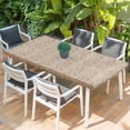 thumbnail image 2 of Pink Brown Floral Table Cloths for 5 Foot Rectangle Tables, Spring Flowers Patio Waterproof Elastic Fitted Tablecloths, Washable Rectangular Table Cover for Camping, 2 of 8