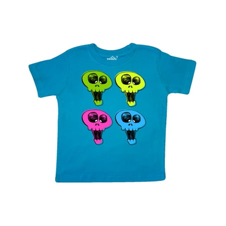 

Inktastic Bright and happy skulls Gift Toddler Boy or Toddler Girl T-Shirt