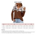 thumbnail image 2 of Leopard Waffle Knit V Neck Soft Loose Leopard Long Sleeve Pullover  for Date ANGGREK Otros, 2 of 5