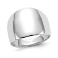 thumbnail image 1 of 14K White Gold Polished Domed Cocktail Ring, 1 of 4