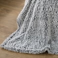 thumbnail image 4 of Mainstays, Modern Gray, Polyester Sherpa Bed Blanket, Full/Queen, 4 of 6