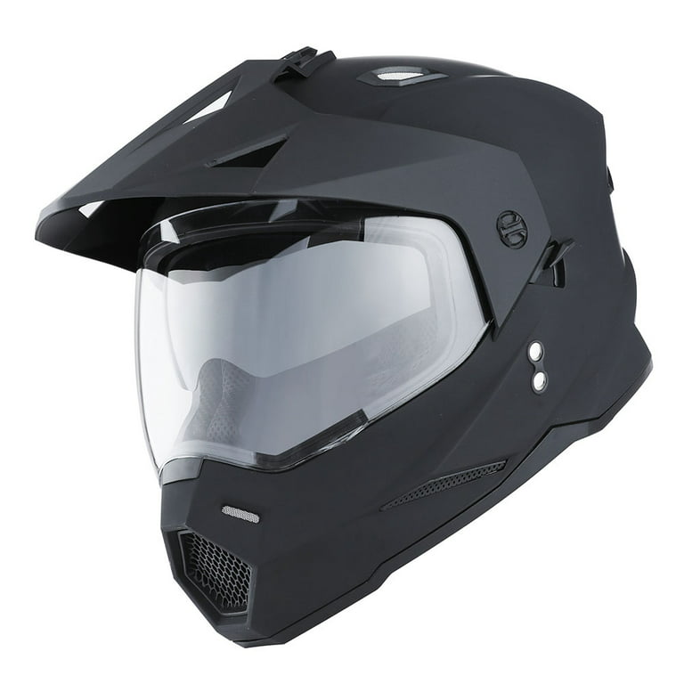 1Storm Dual Sport Motorcycle Motocross Off Road Full Face Helmet Dual  Visor: HF802