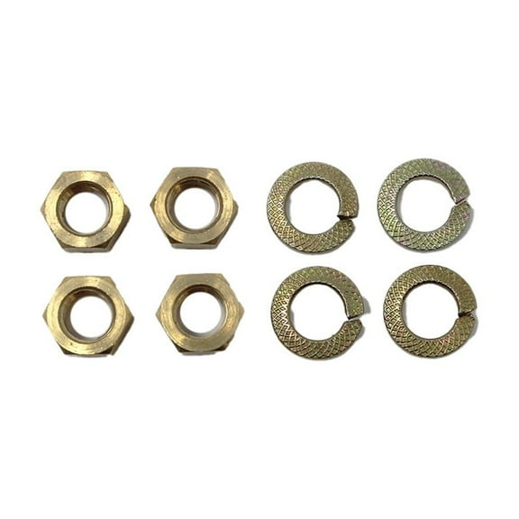 RAParts 4 Brass Nuts for Manifold Mounting Kit Fits Ford New Holland 2N 8N 9N Tractor 33816S