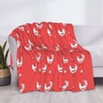 thumbnail image 3 of Uemuo Cartoon Rooster Printed Throw Blanket for Couch, Fluffy Fuzzy Blankets for Bed, Sofa, Cozy Flannel Faux Fur Blanket-60"x50", 3 of 6