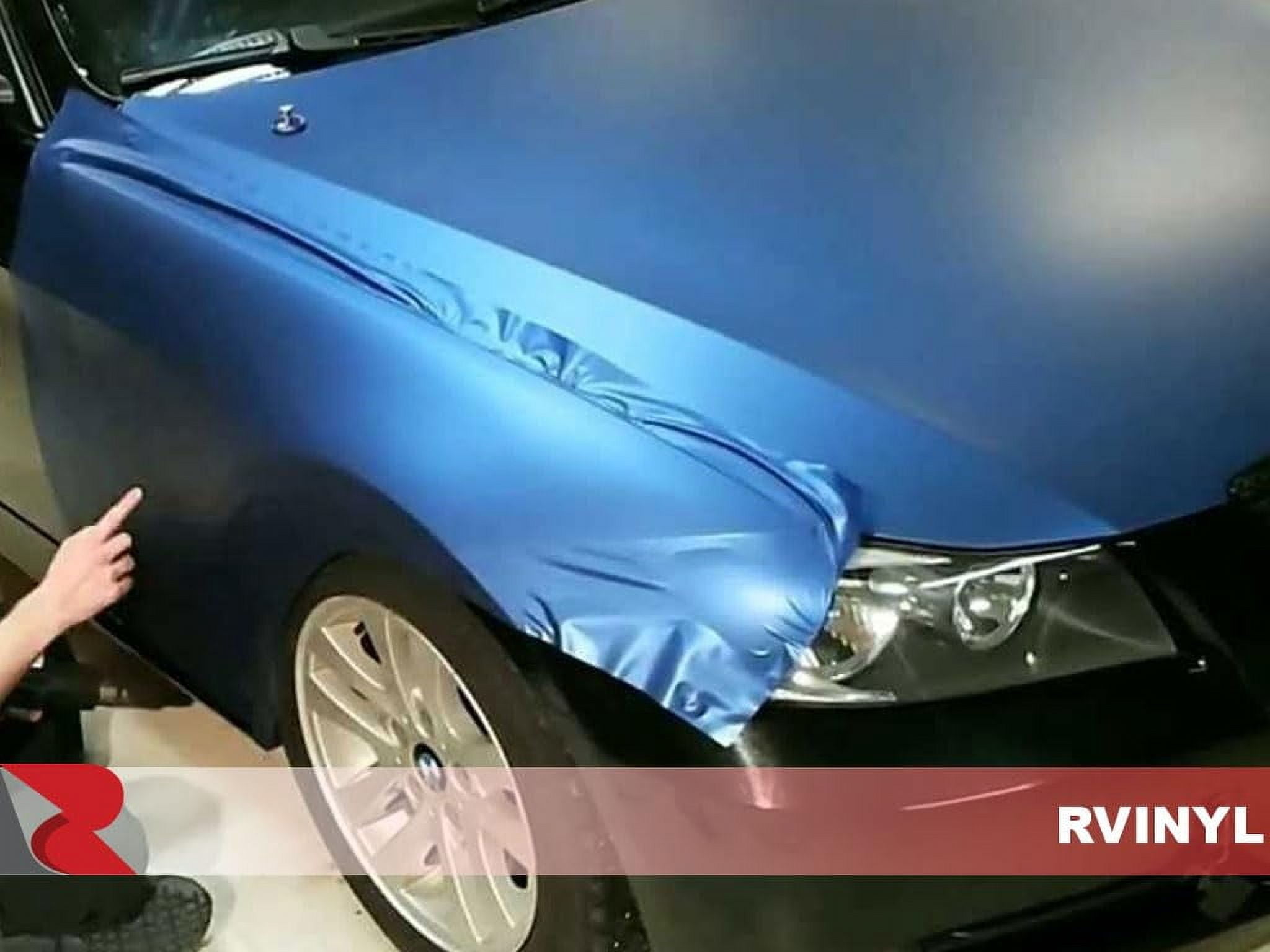 Avery Dennison Vinyl Car Wrap Film SW900 Matte Metallic Brilliant Blue 671-M - 1ft x 5ft