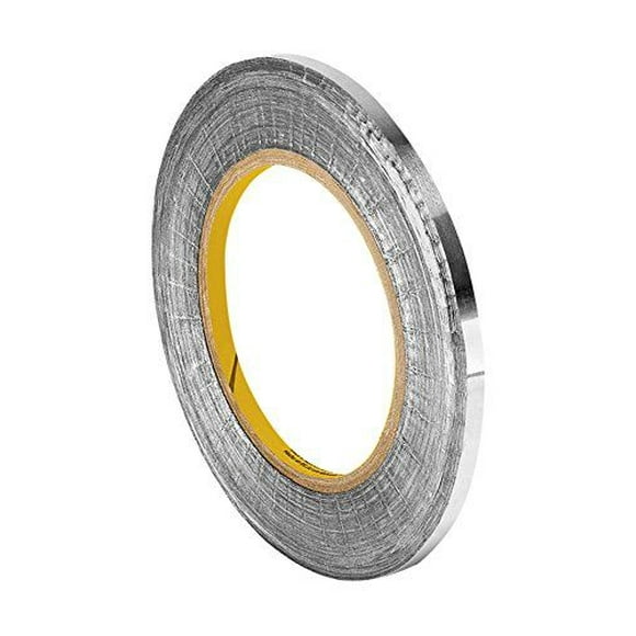 Ruban de Plomb Argent Foncé 3M 421 - 0.75 Po x 5 yds. Rouleau, Ruban Conforme, Adhésif en Caoutchouc. Ruban Conducteur Électriquement et Thermiquement [1 Rouleau]