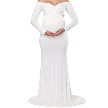 Women's Maternity Photography Dresses Floor Length Long Dress for (Best Maternity Photography Singapore)