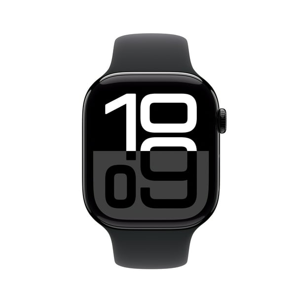 Apple Watch Series 10 GPS 46mm Jet Black Aluminum Case with Black