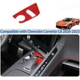 thumbnail image 6 of TINKI Gear Shift Panel ESP Anti Slip Switch Panel Trim Cover Compatible with Chevrolet Corvette C8 2020-2023, ABS Center Console Gears Base Panel Cover, 6 of 12