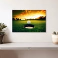 thumbnail image 2 of Elephant Stock Golf Ball Wall Art - Horizontal Canvas Wall Art - Living Room Wall Decor - Sports Canvas - Orange And Yellow Decor - 12" x 8", 2 of 4