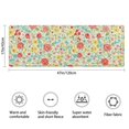 thumbnail image 3 of Pioneer Flower Floral Print Pattern Bathroom Rugs Mat, Non Slip Microfiber Bathroom Rug with Rubber Backing, Soft Mats for Bathroom Floor Tub Shower, 17"x47", 3 of 5