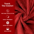 thumbnail image 4 of Casa Lino 2Pc Premium Bath Sheets (Extra Large) for Adults (72" x 36") - 100% Cotton, 400GSM, Ultra Absorbent (Red), 4 of 6