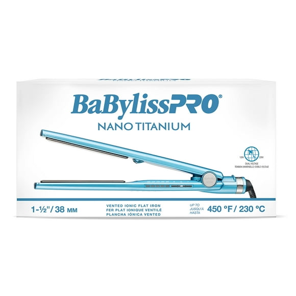 BaBylissPRO VENTED ALACIADORA PROFESIONAL CON PLACAS DE TITANIO DE 1 1/2"