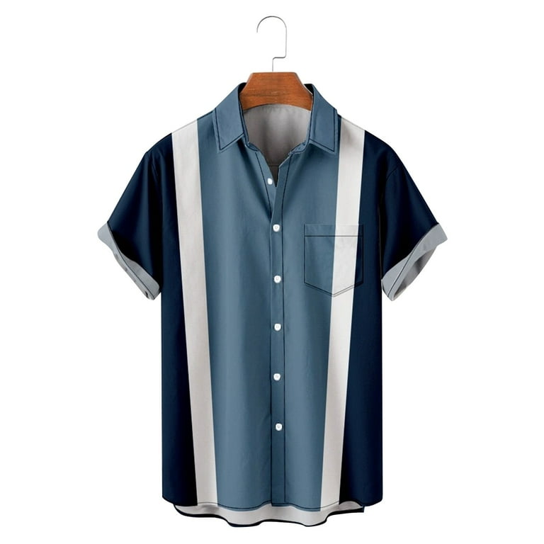 Mens 3x Big and Tall Button Down Shirts Short Sleeve Shirts for