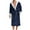 Navy, variant on ZZwxWA Mens Hooded Robe, Plush Robes for Men Long Fleece Bathrobe Lounging Soft, Comfy & Absorbent Bathrobes Sleepwear Holiday Gift Finder