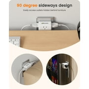 LENCENT 2 to 3 Prong Outlet Plug Adapter, Multi Wall Plug splitter,3 Way Outlet Extender,Travel Power Adaptor 3 AC for US to Japan-Type A,2 PACK
