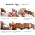 thumbnail image 6 of Leather Strap For Apple band rose button white 38/40/50, 6 of 6
