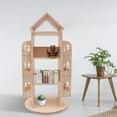 thumbnail image 3 of Wood Rotating Bookshelf 360 Display Floor Standing Bookcase Storage Rack for Kid, 3 of 15