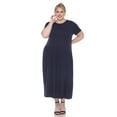 thumbnail image 1 of White Mark Robe Maxi à Manches Courtes pour Femmes, 1 of 6
