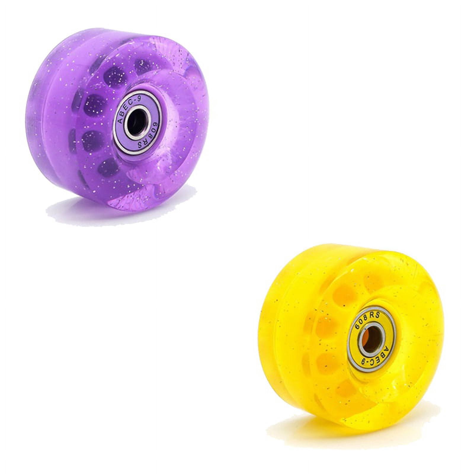 Nezylaf Lot de 8 roues de patins à roulettes Quad 82A avec roulement installé et 2 butées d'orteils pour patinage à double rangée, accessoires de rechange adaptés pour l'extérieur ou l'intérieur Nezylaf Lot de 8 roues de patins à roulettes Quad 82A avec roulement installé et 2 butées d'orteils pour patinage à double rangée, accessoires de rechange adaptés pour l'extérieur ou l'intérieur