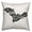 Black, variant on Creative Products Halloween Watercolor Bat 16x16 Throw Pillow