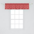 thumbnail image 2 of Ambesonne Tribal Valance Pack of 2, Boho Modern Polka Dots Art, 54"X12", Dark Coral Peach Salmon, 2 of 4