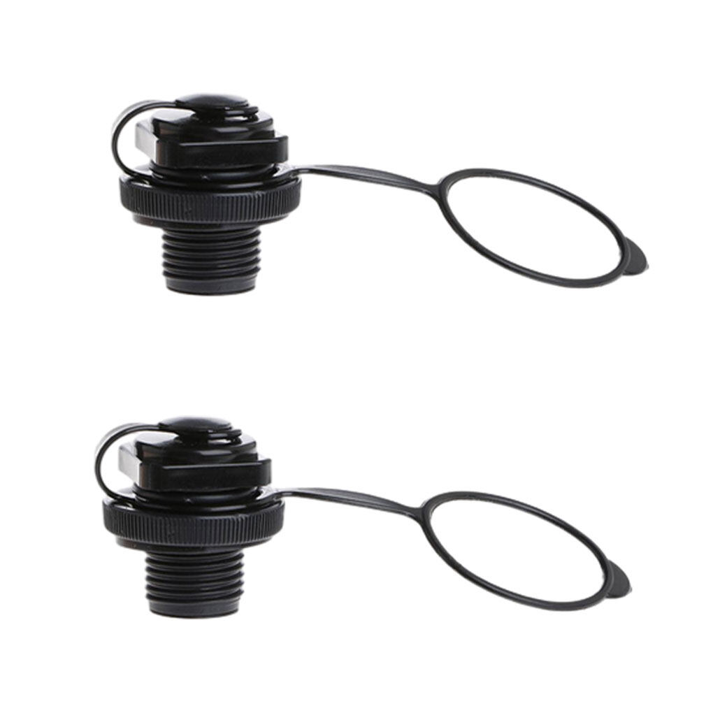 2Pcs Air Valves Inflatable Kayak Screw Air Pump Air Valves Spiral Air Caps for Raft Canoe Airbed PVC Boat