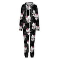 thumbnail image 6 of Hello Kitty Unisex Onesie Pajamas Zipper Jumpsuit Hooded One Piece Sleepwear for Family Mens Womens, 6 of 8