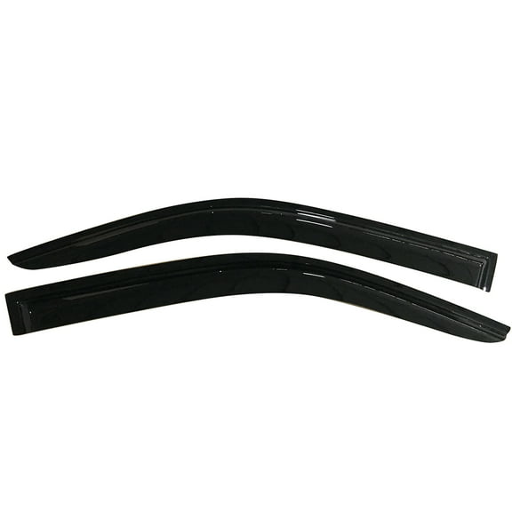 Ikon Motorsports Compatible with 05-20 Nissan Frontier D40 Window Visor Acrylic Vent Windshield Deflector Rain Guard 2Pc Set Outside Mount 2005 2006 2007 2008 2009 2010 2011 2012 2013 2014 2015 2016