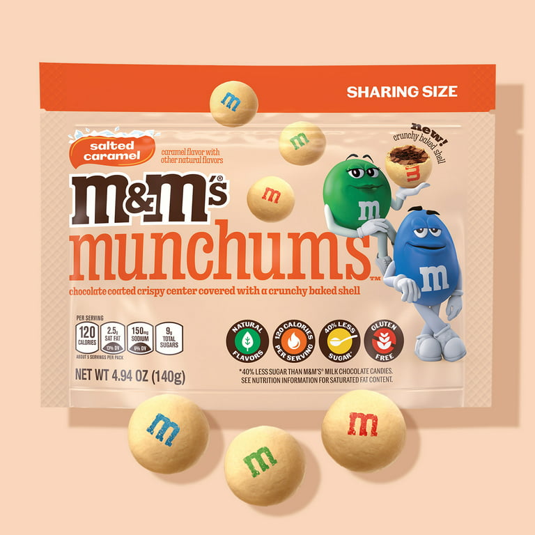 M&M's Munchums Salted Caramel Chocolate Baked Snacks - 4.94oz. Bag 