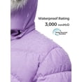 thumbnail image 5 of Wantdo Big Girls' Winter Coat Insulated Jacket Warm Fleece Lined Puffer Jacket Light Purple 18/20, 5 of 10