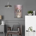 thumbnail image 5 of Luxe Metal Art 'Flower Crown Puggle' by Furbaby Affiliates, Metal Wall Art, 16"x24", 5 of 9