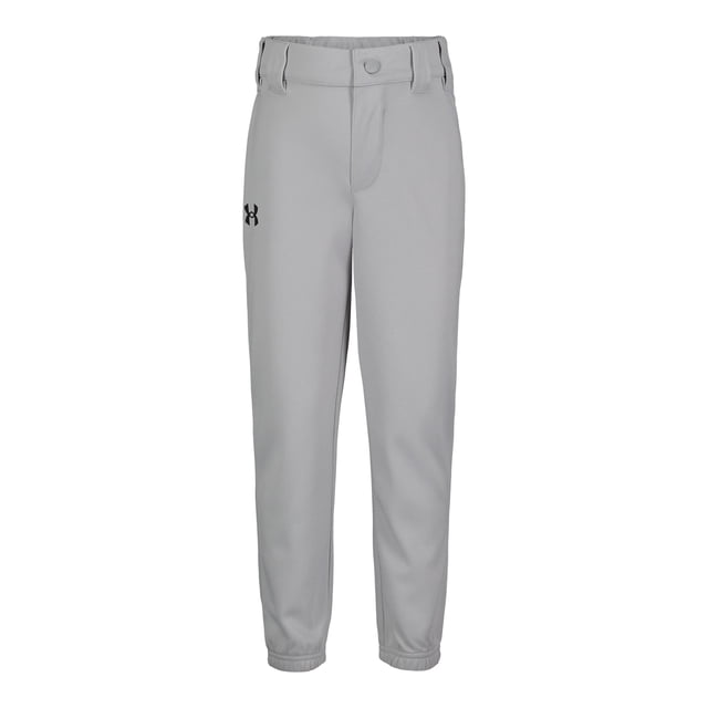 Pantalones de béisbol Under Armour para niños, preescolar, UA, talla 6, color gris