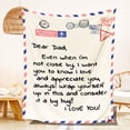 thumbnail image 3 of Regalos Para Mamá Y Papá, Manta De Franela Suave Para Cama, Sofá, Sala De Estar, Manta Estampada Con Letras Para El Día Del Padre Y La Madre, 3 of 8