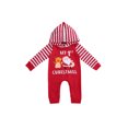 thumbnail image 2 of Musuos Infant Baby Girls Boys Christmas Outfits My First Christmas Hooded Romper Sets, 2 of 7