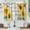 Sunflower1, variant on Sunflower Floral Kitchen Curtains - Flowers Butterfly Short Curtains Old Rustic Wood Barn Door Farmhouse Decor for Home Dining Living Room Rod Pocket Window Drapes 2 Panels Set, 28"x36"
