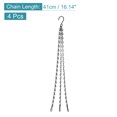 thumbnail image 2 of Unique Bargains Hanging Chains 41cm Extension Link 3 Point Holder with S Hook Clips Black 4 Pack, 2 of 7