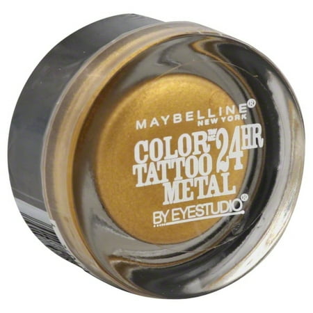 New Quick Eyes Cream Shadow - Maybelline Eye Studio Color Tattoo Metal Cream, 24HR Gel Shadow, 0.14 oz