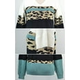 thumbnail image 5 of Pulls Décontractés Manches Longues Col Rond Couleur Patchwork Pull en Tricot Tops, 5 of 5